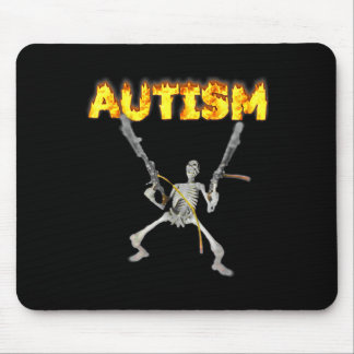 Alfombrilla De Ratón Autism Skeleton Divertido Curiosamente Específico