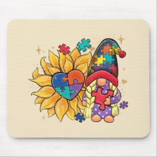Alfombrilla De Ratón Autism Sunflower Gnome
