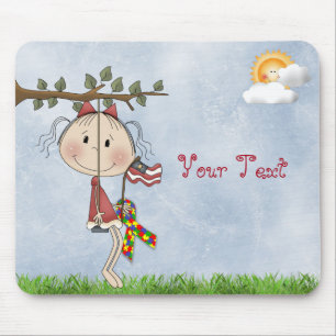 Alfombrilla De Ratón Autismo^ Añadir tu Mousepad de texto