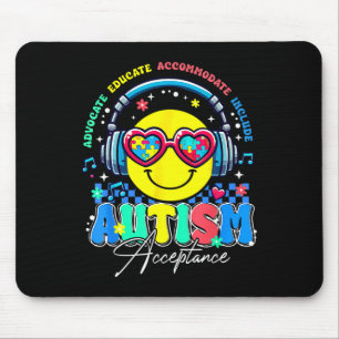 Alfombrilla De Ratón Autismo Conciencia Aceptación Sonrisa cara a cara