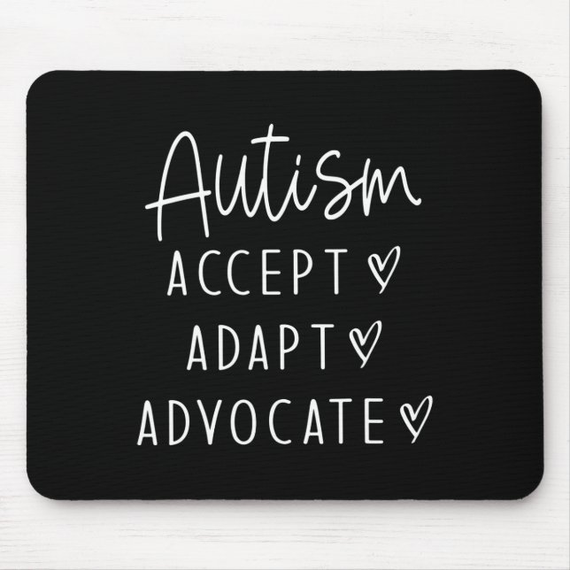 Alfombrilla De Ratón Autismo Conciencia Autismo Autismo Acepta Defensa  (Frente)