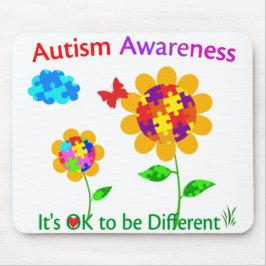 Alfombrilla De Ratón Autismo Conciencia Girasol