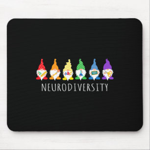 Alfombrilla De Ratón Autismo Conciencia Gnome Neurodiversidad Regalos P