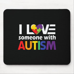 Alfombrilla De Ratón Autismo Conciencia Regalo Autismo Mamá Me Encanta 