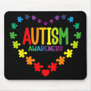 Alfombrilla De Ratón Autismo Concienciación Amor Rompecabezas Pieza Reg