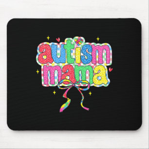 Alfombrilla De Ratón Autismo controlado Mama Coquette Bow Autism Awaren