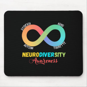 Alfombrilla De Ratón Autismo Dislexia Neurodiversidad Turística Concien