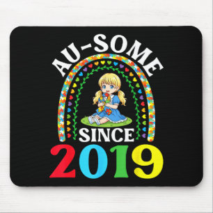 Alfombrilla De Ratón Autismo Impresionante Ausome Desde 2019 Conciencia