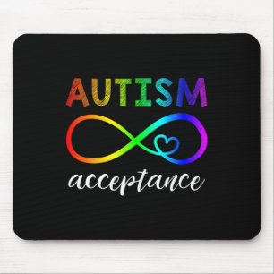 Alfombrilla De Ratón Autismo - Infinidad roja en lugar de infinito - Ac