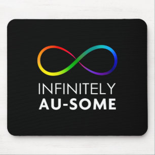 Alfombrilla De Ratón Autismo rojo en lugar de autismo - Infinito Au-som