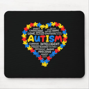 Alfombrilla De Ratón Autismo Sensibilización Autismo Autismo Corazón Au