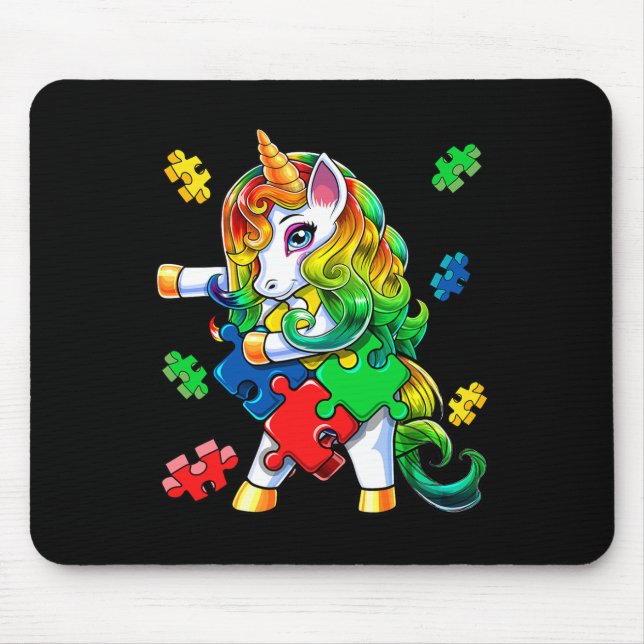 Alfombrilla De Ratón Autismo Sensibilización sobre la pérdida de la pie (Frente)