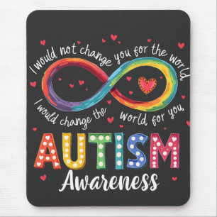 Alfombrilla De Ratón Autismo Símbolo infinito Autismo Mes de Conciencia