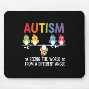Alfombrilla De Ratón Autismo viendo el mundo desde un ángulo diferente