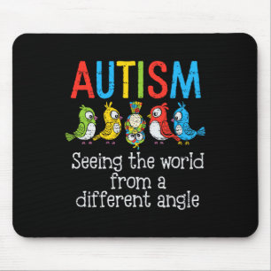 Alfombrilla De Ratón Autismo viendo el mundo desde un ángulo diferente 