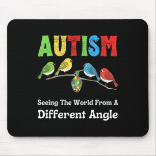 Alfombrilla De Ratón Autismo viendo el mundo desde un ángulo diferente