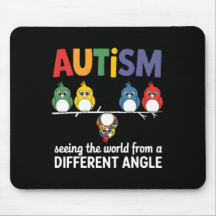 Alfombrilla De Ratón Autismo viendo el mundo desde un ángulo diferente