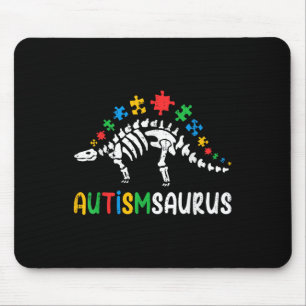 Alfombrilla De Ratón Autismsaurus Dinosaur Boys Niños Pequeños Autismo 