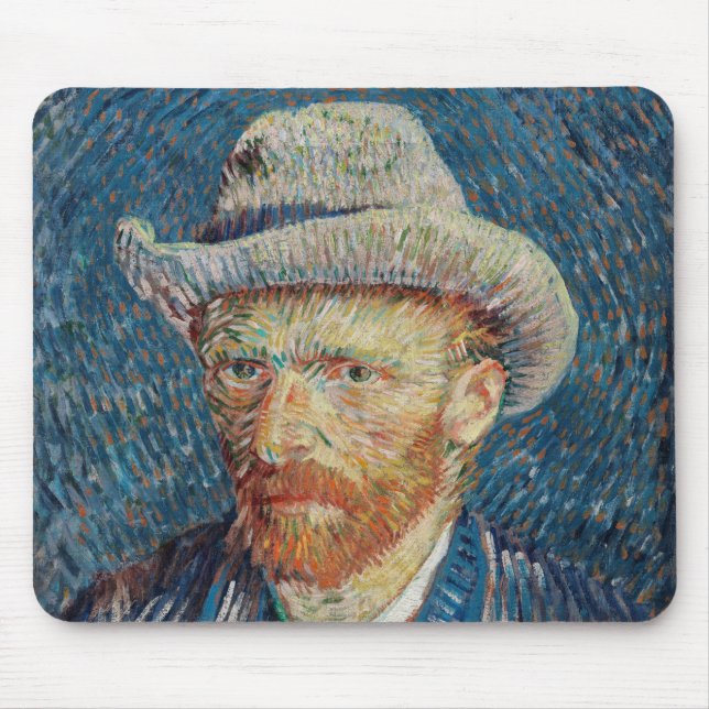 Alfombrilla De Ratón Auto portrait Van Gogh (Frente)