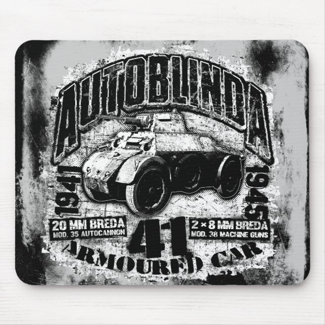 Alfombrilla De Ratón Autoblinda 41 Mousepad (Frente)