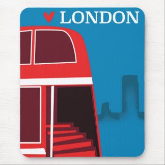 Alfombrilla De Ratón Autobús Rojo de Londres