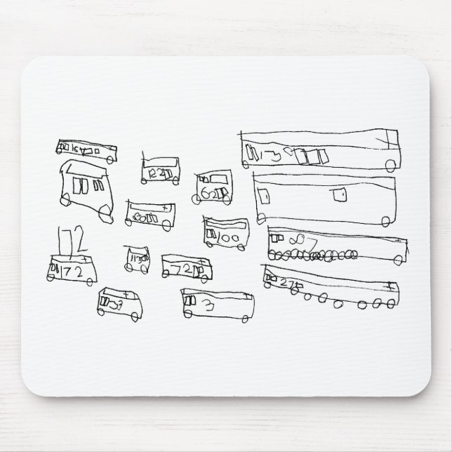 Alfombrilla De Ratón Autobuses (Frente)