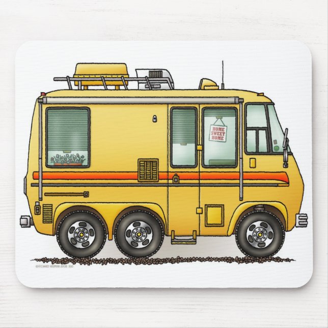 Alfombrilla De Ratón Autocaravana rv Mousepad de GMC (Frente)