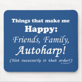 Alfombrilla De Ratón Autoharp me hace feliz