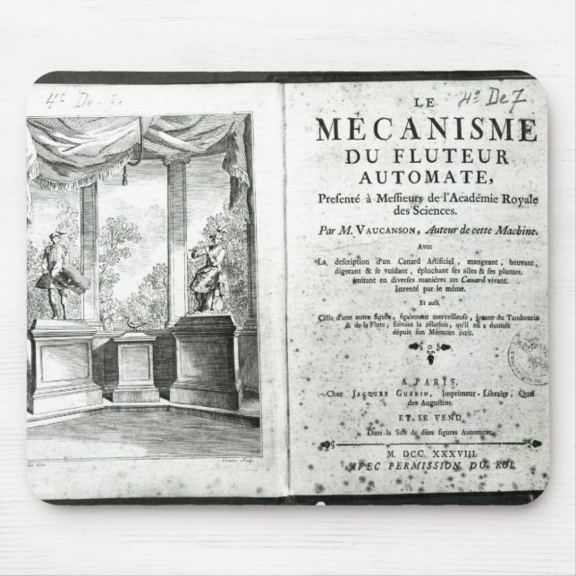 Alfombrilla De Ratón Autómatas, ilustracion del frontispiece (Frente)