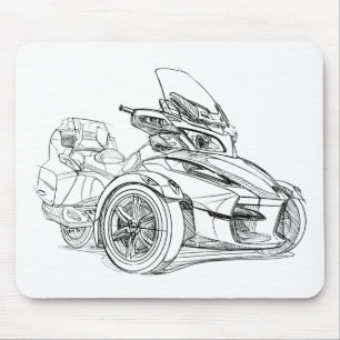 Alfombrilla De Ratón Automóvil descubierto 2010 de CanAm Spyder RT