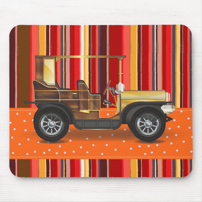Alfombrilla De Ratón Automóvil Vintage (Frente)