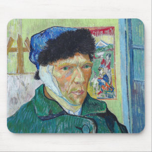 Alfombrilla De Ratón Autorretrato de Vincent van Gogh con la oreja vend