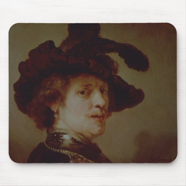 Alfombrilla De Ratón Autorretrato en el vestido de lujo, 1635-36 (Frente)