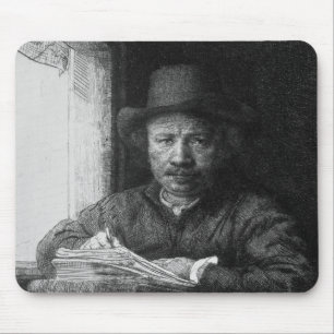 Alfombrilla De Ratón Autorretrato mientras que dibuja, 1648