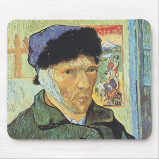 Alfombrilla De Ratón autorretrato, oreja vaguada de Vincent van Gogh