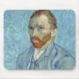 Alfombrilla De Ratón Autorretrato, Vincent van Gogh, 1889