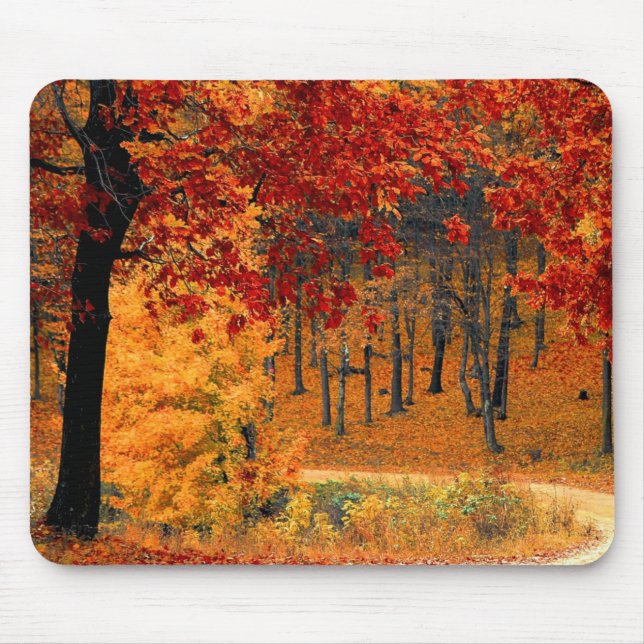 Alfombrilla De Ratón Autumn Road (Frente)