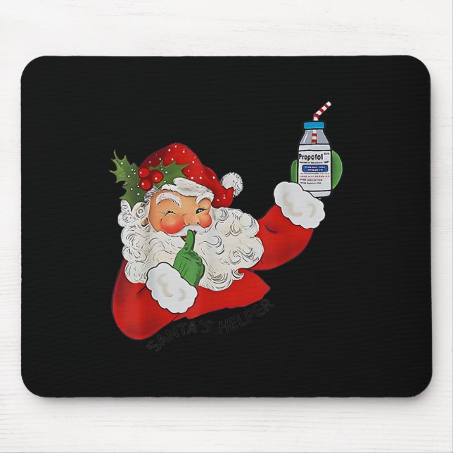 Alfombrilla De Ratón Auxiliar de Santa Cruz Icu Propofol Enfermera Farm (Frente)