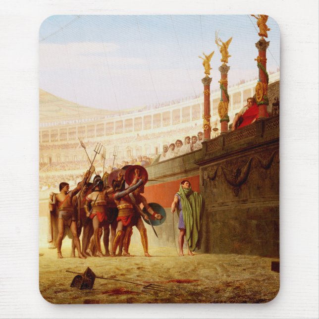 Alfombrilla De Ratón Ave Caesar by Jean-Leon Gerome (Frente)
