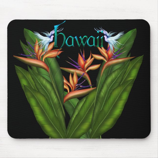 Alfombrilla De Ratón Ave del paraíso Hawaii Mousepad (Frente)