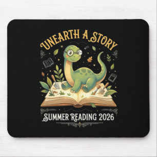 Alfombrilla De Ratón Aventura de lectura de dinosaurios verano 2026 T