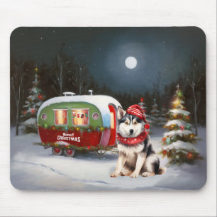 Alfombrilla De Ratón Aventura de Navidades de la Husky Caravana Siberia