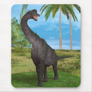 Alfombrilla De Ratón Aventura del dinosaurio de cuello largo en la selv