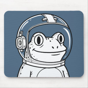 Alfombrilla De Ratón Aventura Espacial de la Rana Astronauta Adorable 