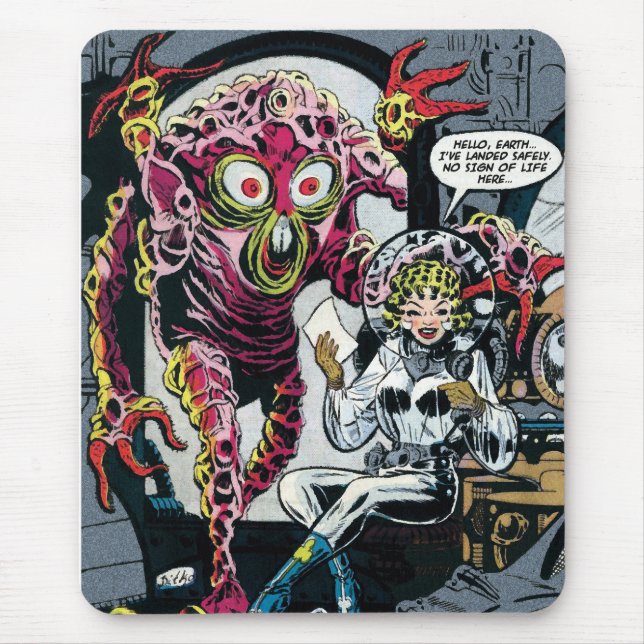 Alfombrilla De Ratón Aventuras espaciales #12 Cómic de Ciencia Ficción  (Frente)