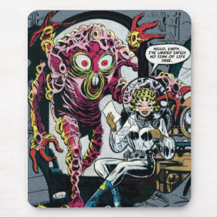 Alfombrilla De Ratón Aventuras Espaciales #12 Divertido Cómic Retro de