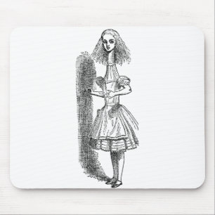 Alfombrilla De Ratón Aventuras vintage de Alicia en el país de las mara