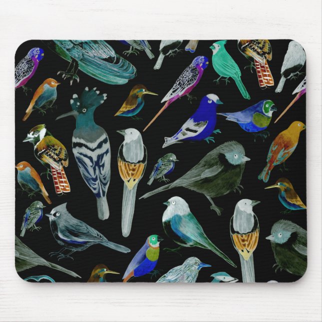 Alfombrilla De Ratón Aves de América - mascotas y aves silvestres (Frente)