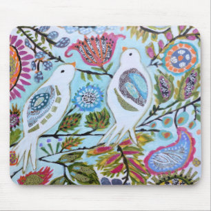 Alfombrilla De Ratón Aves de papel I