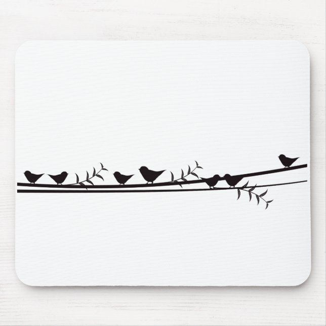 Alfombrilla De Ratón Aves en el Vino (Frente)